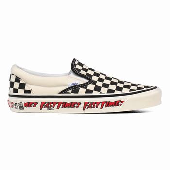 Damske Slip On Tenisky Vans Anaheim Factory Classic 98 DX Béžové Čierne VA87XKAGI